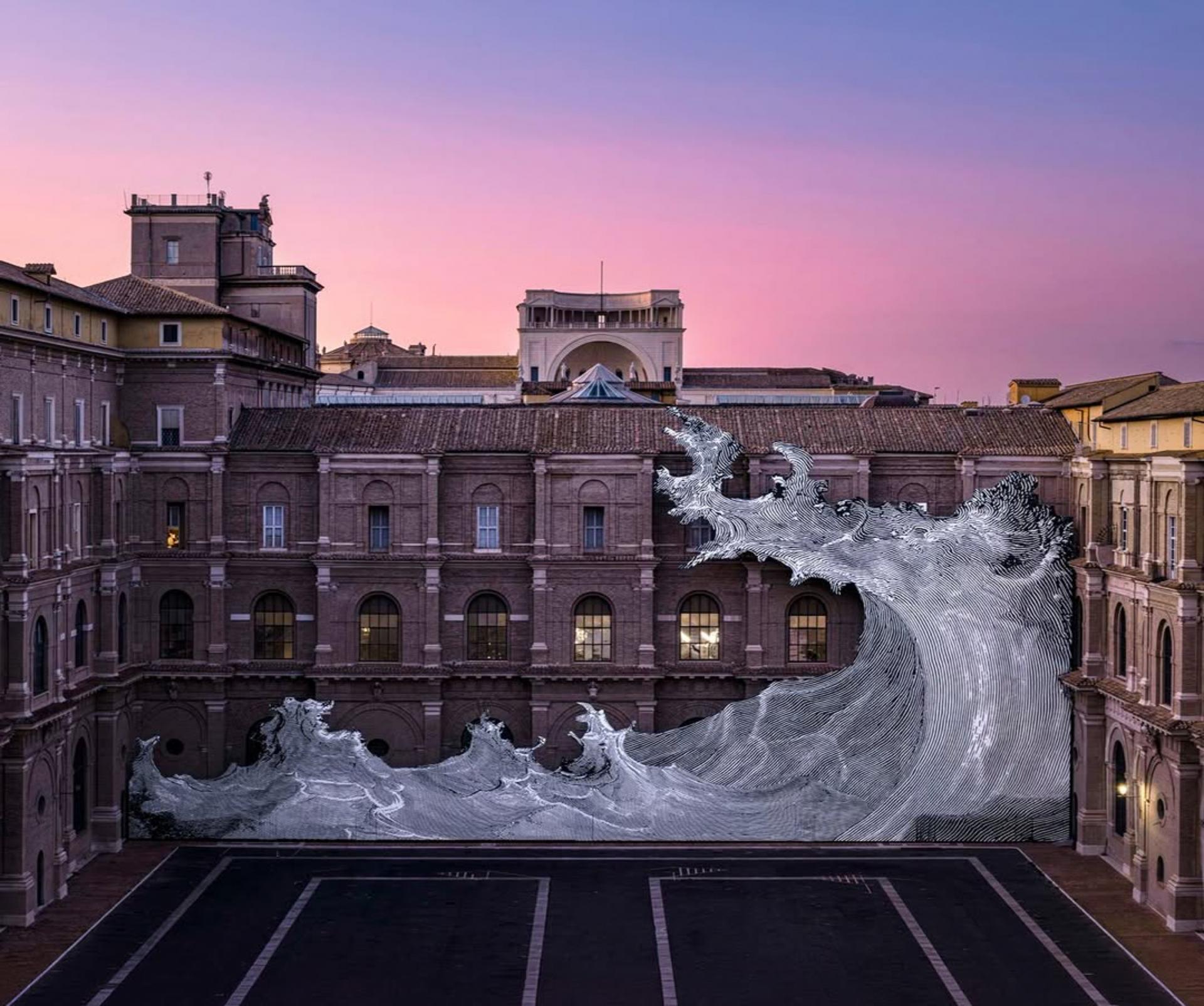 JR e DILUVIUM: stampa UV su Dibond per il Vaticano